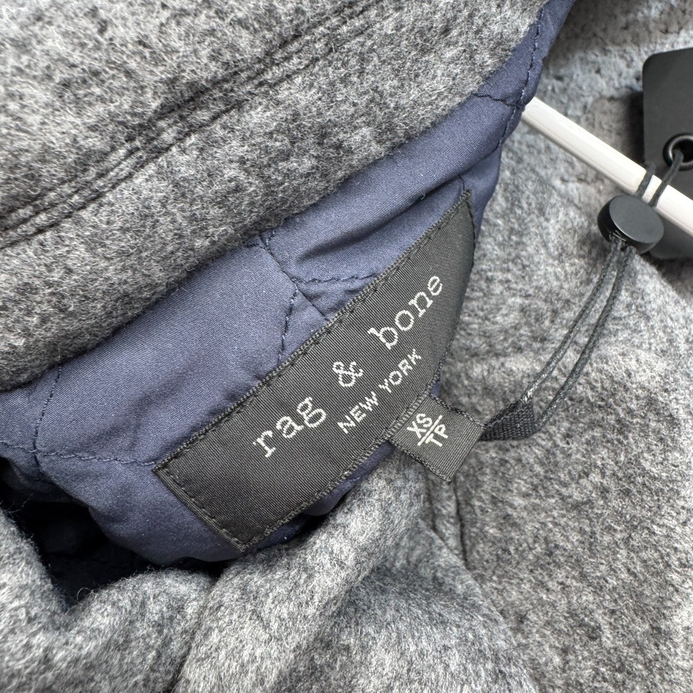 Rag and Bone Coat Womens Extra Small Gray Oversized Drop Shoulder Estelle Cocoon - Picture 3 of 15